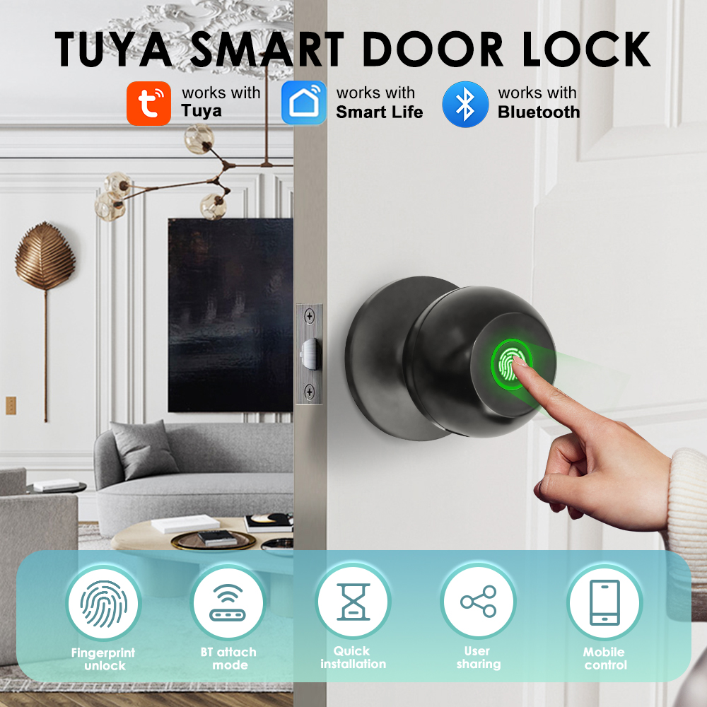 Home Security For Apartments - Elektroniczny zamek do drzwi Tuya, inteligentny