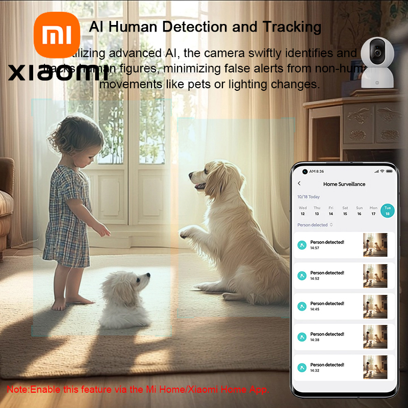 Home Security Camera 360 Xiaomi - Inteligentna kamera Wi-Fi do monitoringu domu