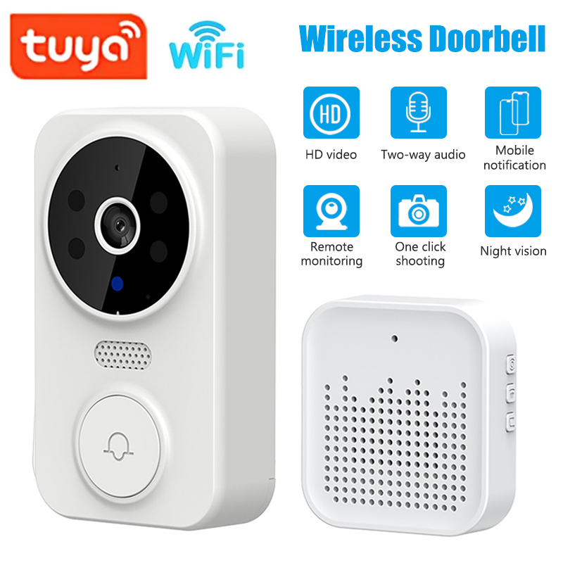 Home Security Tech - WiFi inteligentna kamera wideodomofonowa noktowizor inteligentny