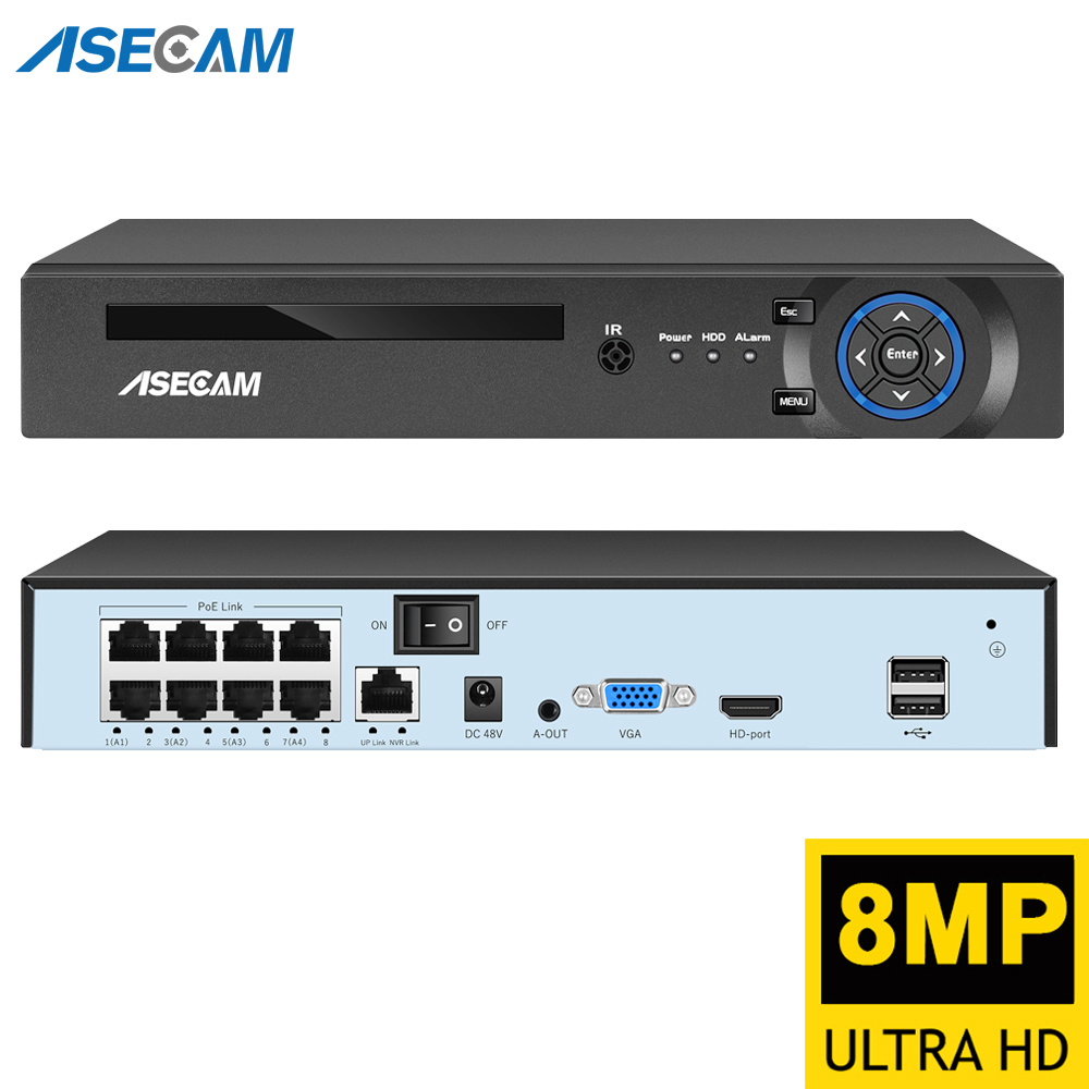 Home Security And Cameras - Rejestrator wideo NVR Super 8MP POE