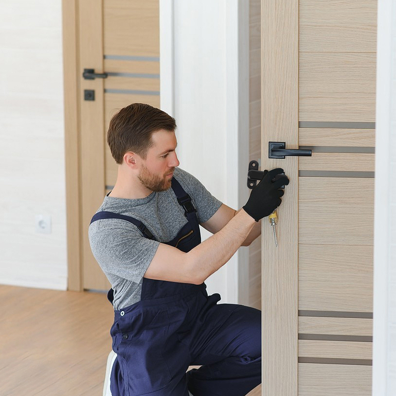 Home Security For Apartments - Przenośny alarm blokujący drzwi, zabezpieczenie przed