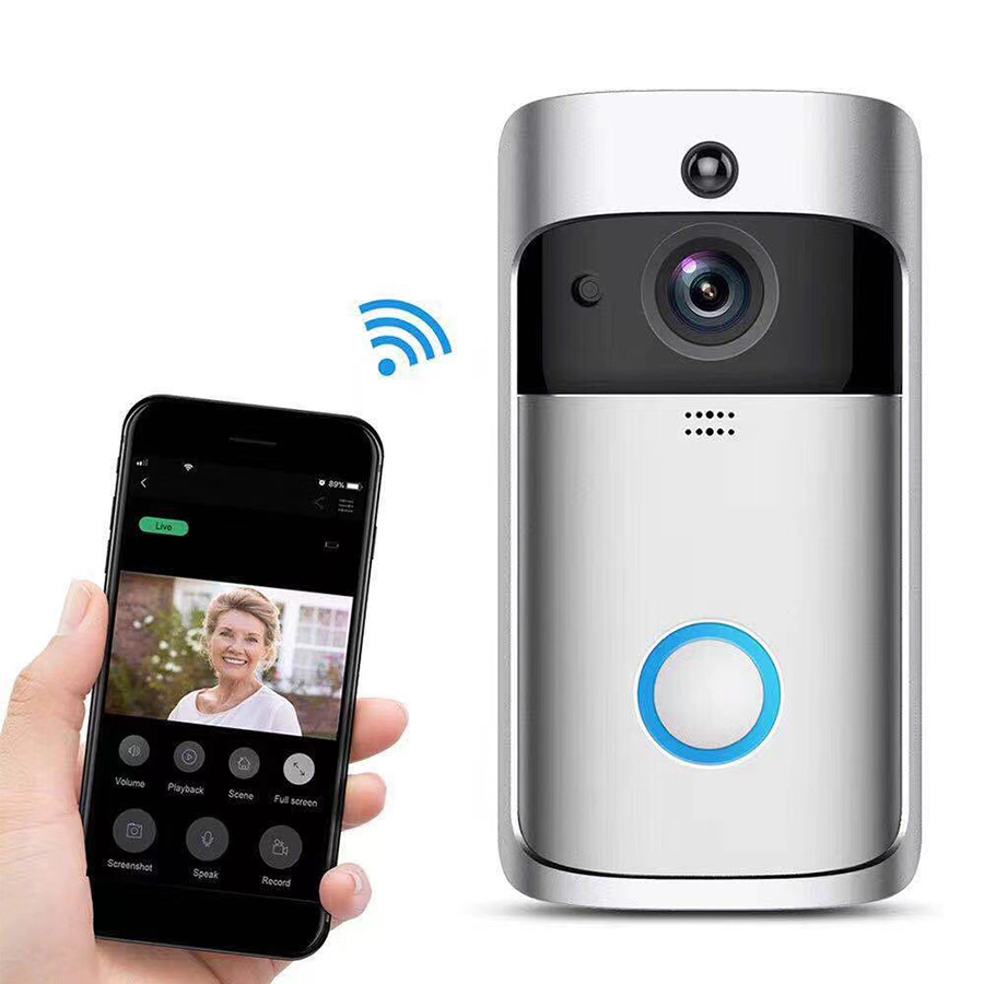 Home Security Ring Camera - Inteligentny Bezprzewodowy Wideodomofon Smart Wifi do