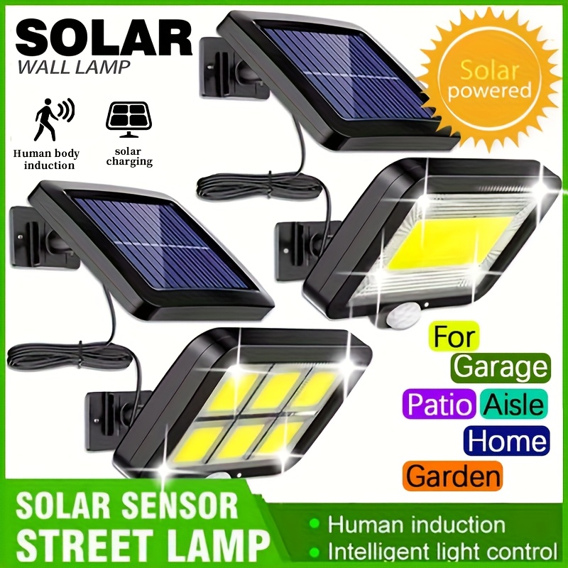 Home Security Flood Lights - Lampa solarna LED naścienna z czujnikiem
