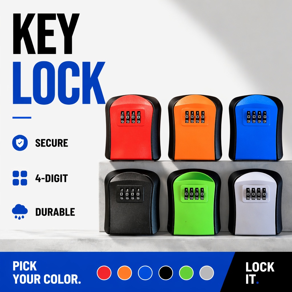 Home Security Key Box - Wodoodporny schowek na klucze do montażu
