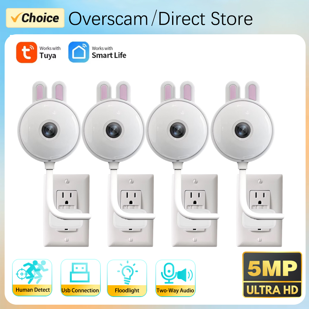 Home Security Flood Lights - Kamera 5MP Tuya Doodle WiFi USB