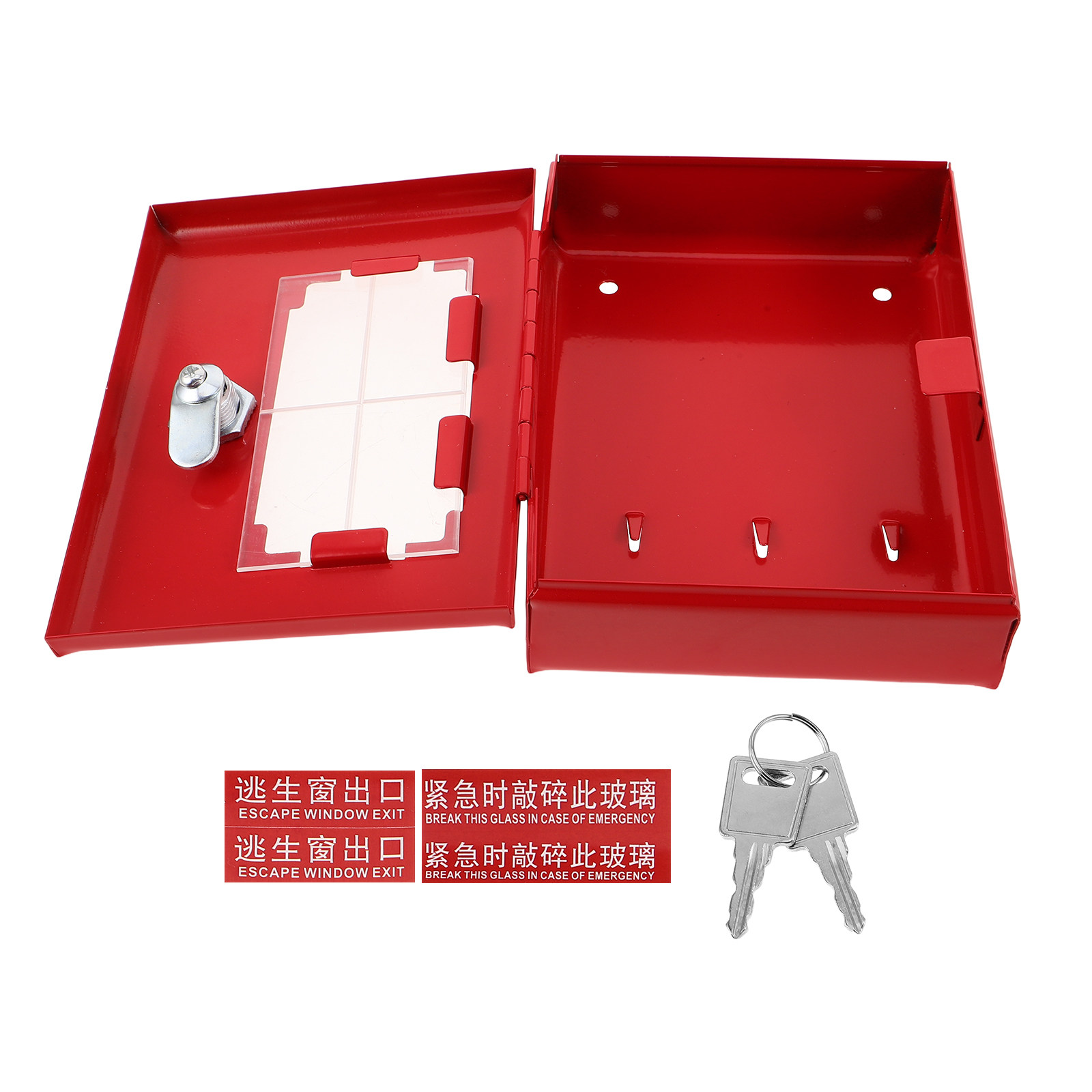 Home Security Key Box - Metalowy montowany na ścianie schowek na