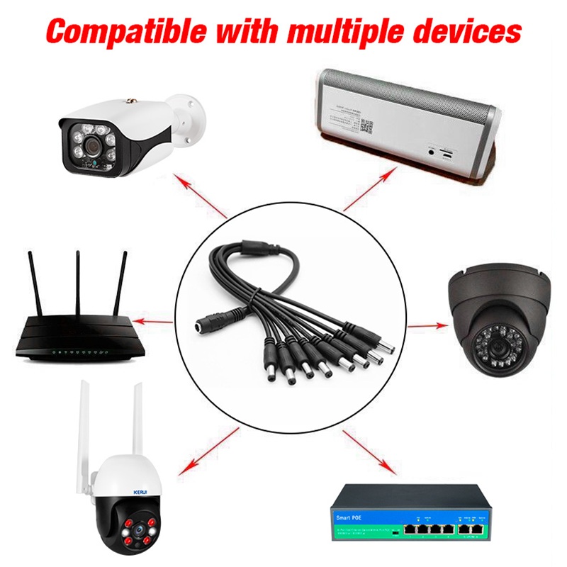 5,5 x 2,1 mm 1 żeński na 2 4 8 – Home Security Tech recenzja i cena