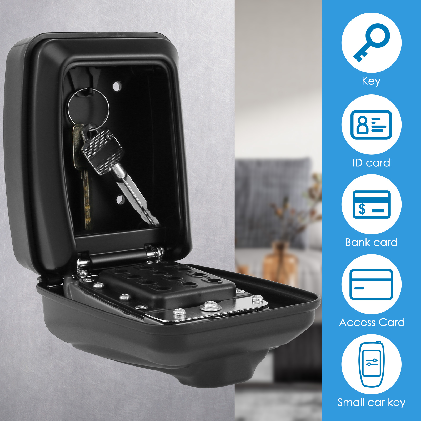 Key Lock Box Wall-Mount Secret – Home Security Key Box recenzja i cena