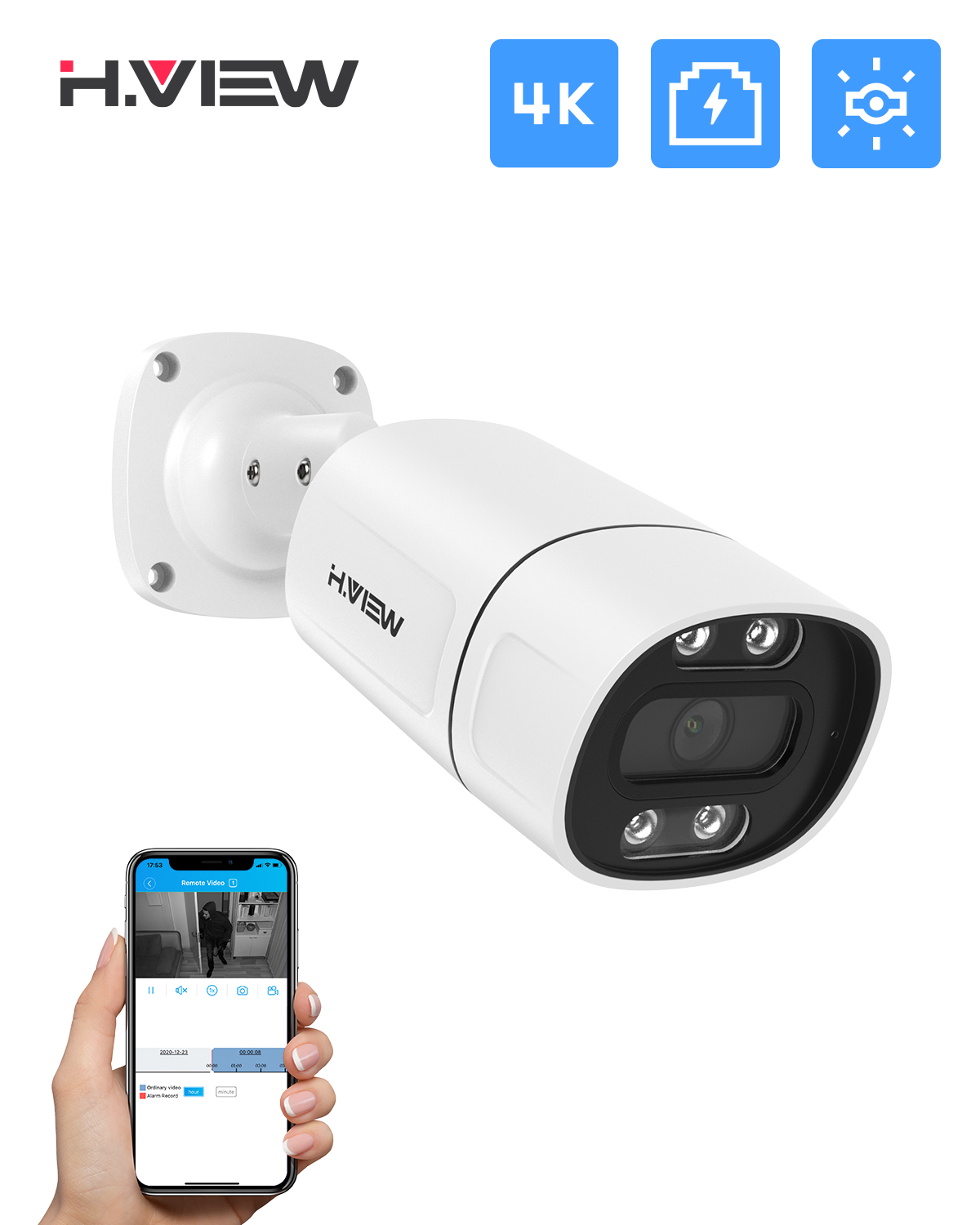 H.View 5Mp 8Mp 4K kamera Ip Po – Home Security Ai recenzja i cena