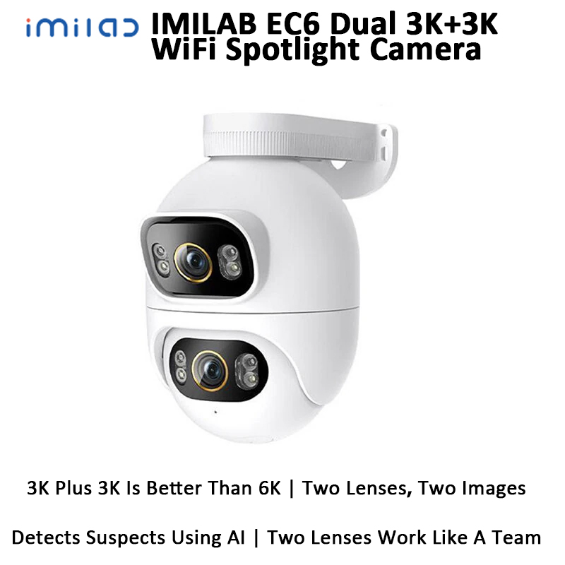 IMILAB EC6 Dual 3K + 3K WiFi b – Home Security Flood Lights recenzja i cena