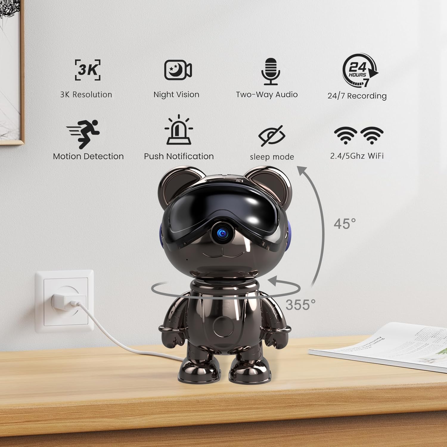 Wewnętrzna kamera bezpieczeńst – Home Security Ai recenzja i cena