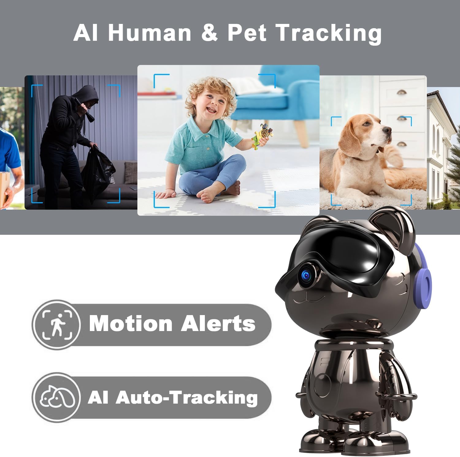 Wewnętrzna kamera bezpieczeńst – Home Security Ai recenzja i cena