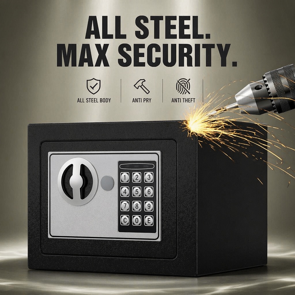 Całkowicie stalowa, elektronic – Home Security Key Box recenzja i cena