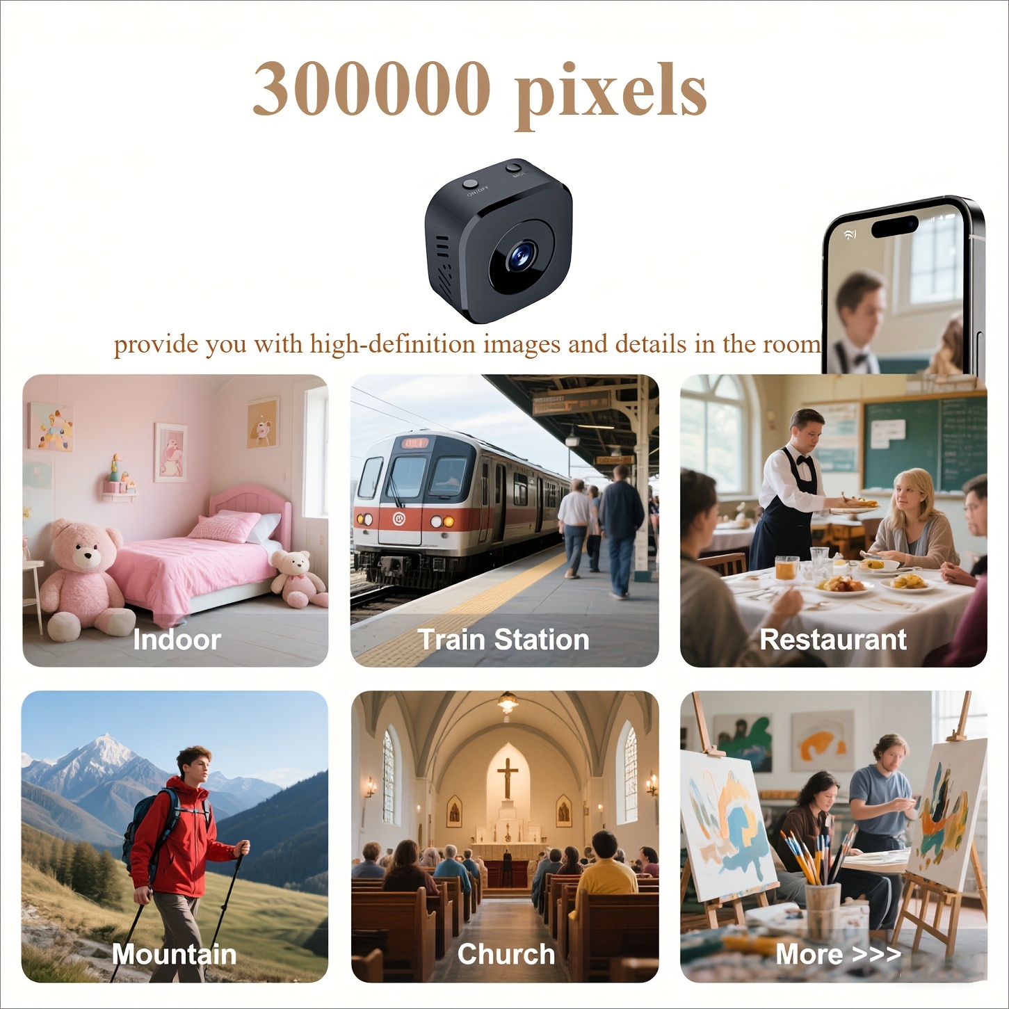 Miniaturowa kamera WiFi HD 108 – Home Security And Cameras recenzja i cena
