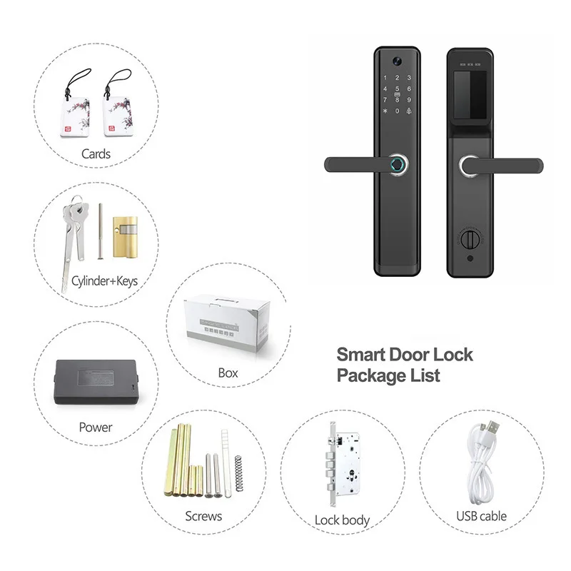 Inteligentny zamek do drzwi Sm – Home Security Features recenzja i cena