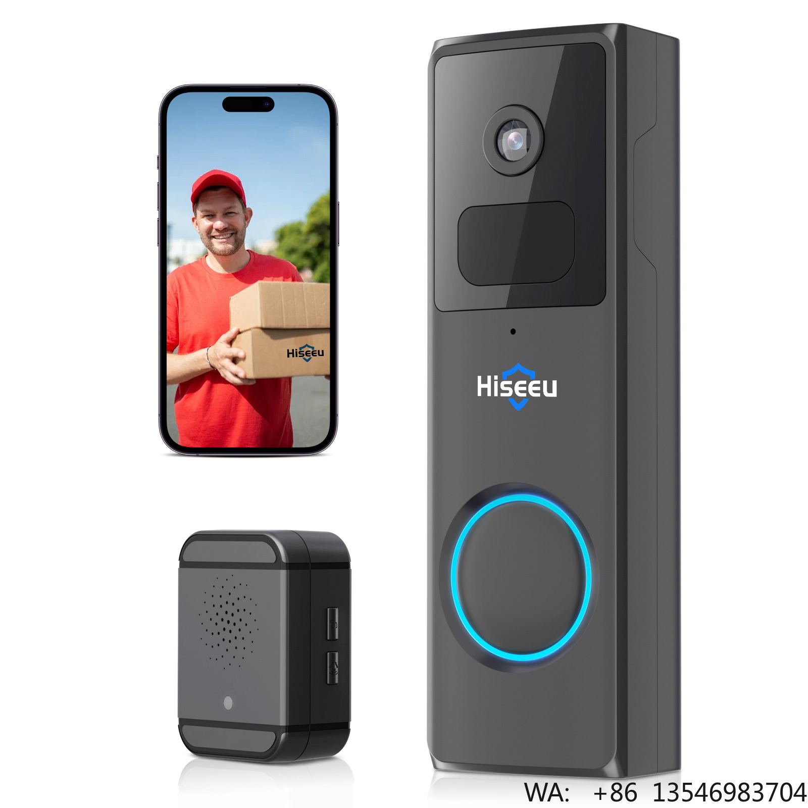 Kamera dzwonkowa Hiseeu 1080P  – Home Security Ring Camera recenzja i cena