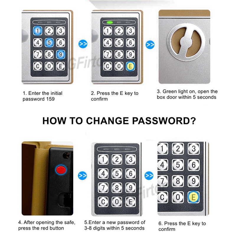 Naścienny sejf na hasło z alar – Home Security Key Box recenzja i cena