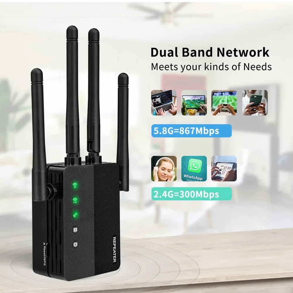 Wzmacniacz WiFi z podwójnym pa – Home Security Features recenzja i cena