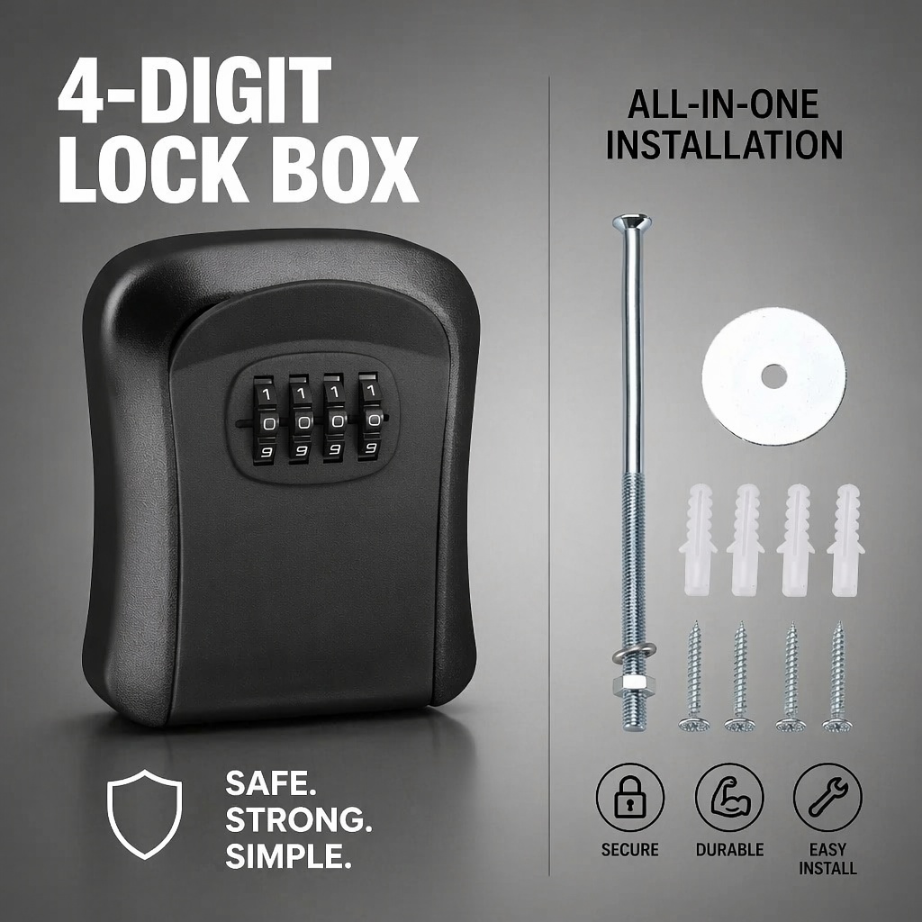 Wodoodporny schowek na klucze  – Home Security Key Box recenzja i cena