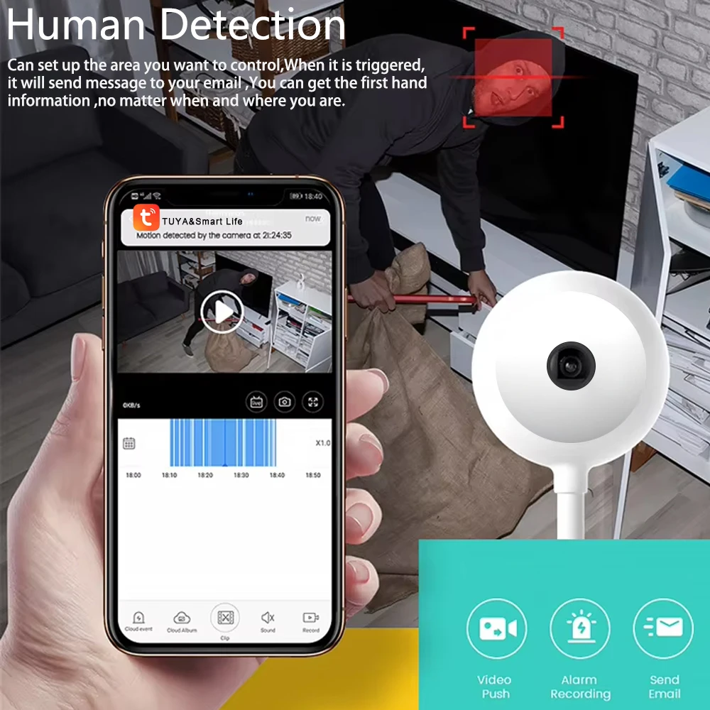Kamera 5MP Tuya Doodle WiFi US – Home Security Flood Lights recenzja i cena